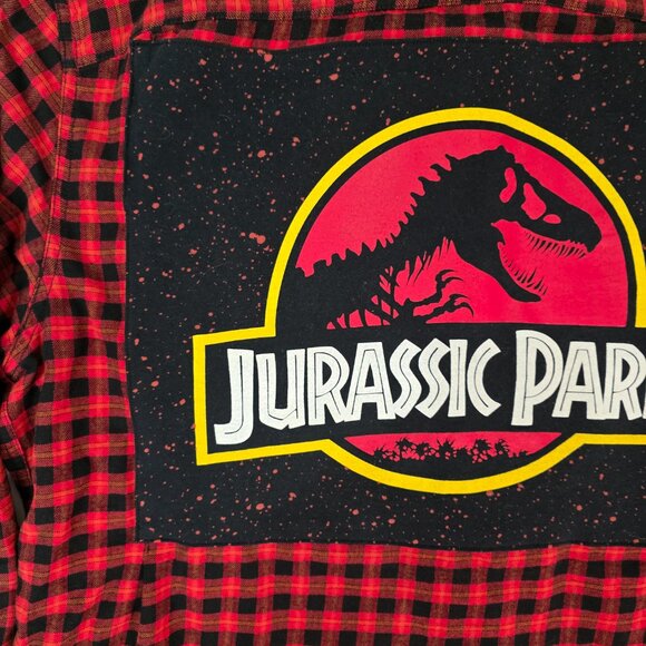 One-of-a-Kind Jurassic Par Custom GAP Button Down Shirt (Size: Men's XL) - Picture 2 of 8
